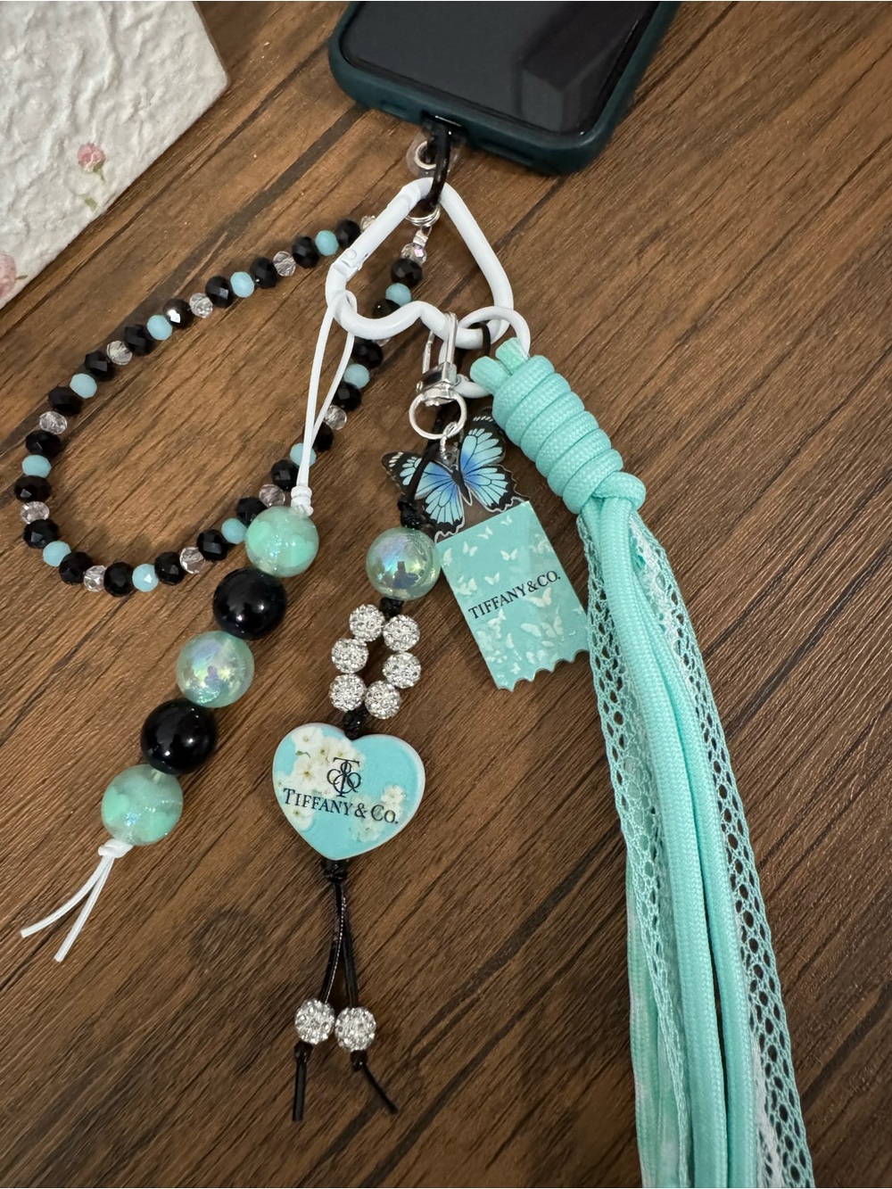 Blue Phone/Key/Bag Chain #P1131 - Picture 11 of 11